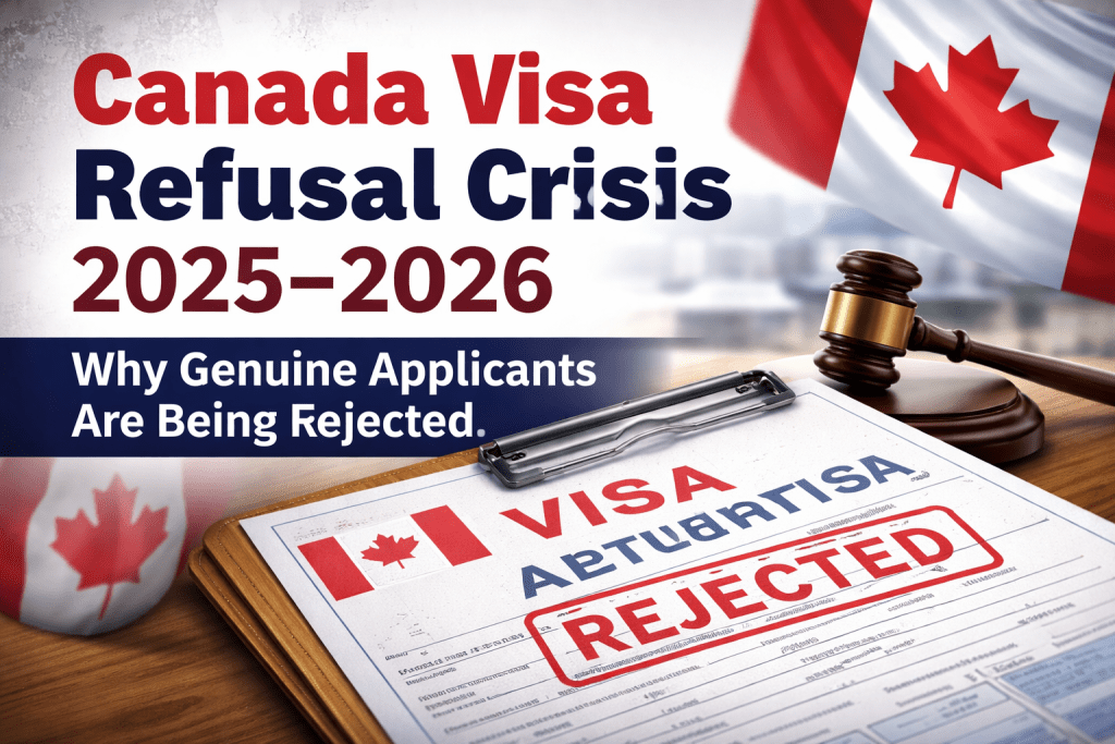 Canada Visa Refusal Crisis 2025–2026: Why Genuine Applicants Are Being Rejected and What Legal Options Exist - Legal Service India - Articles