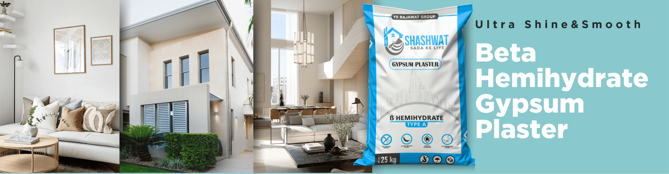 Beta-Hemihydrate Gypsum Plaster | Premium Wall Plaster