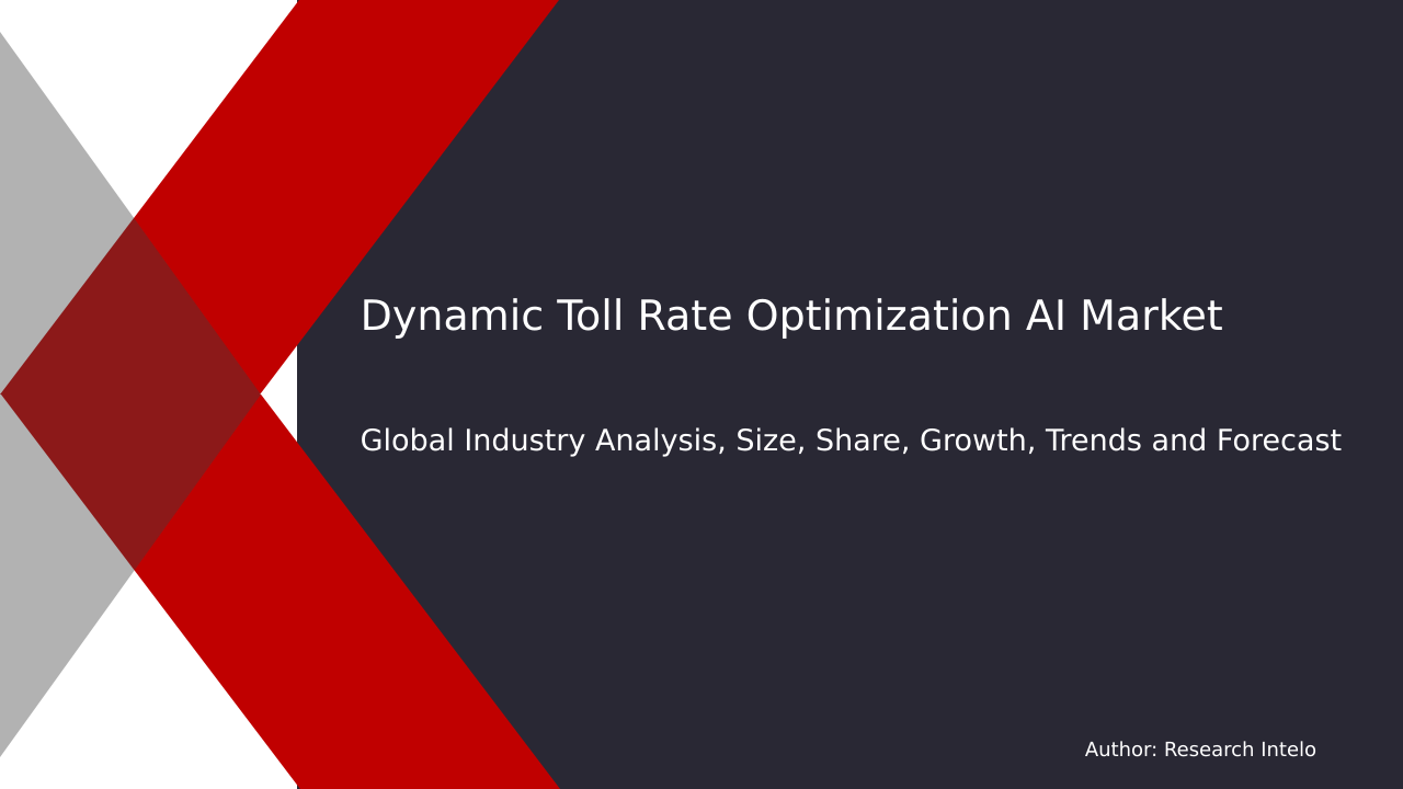Dynamic Toll Rate Optimization AI Market Research Report 2033